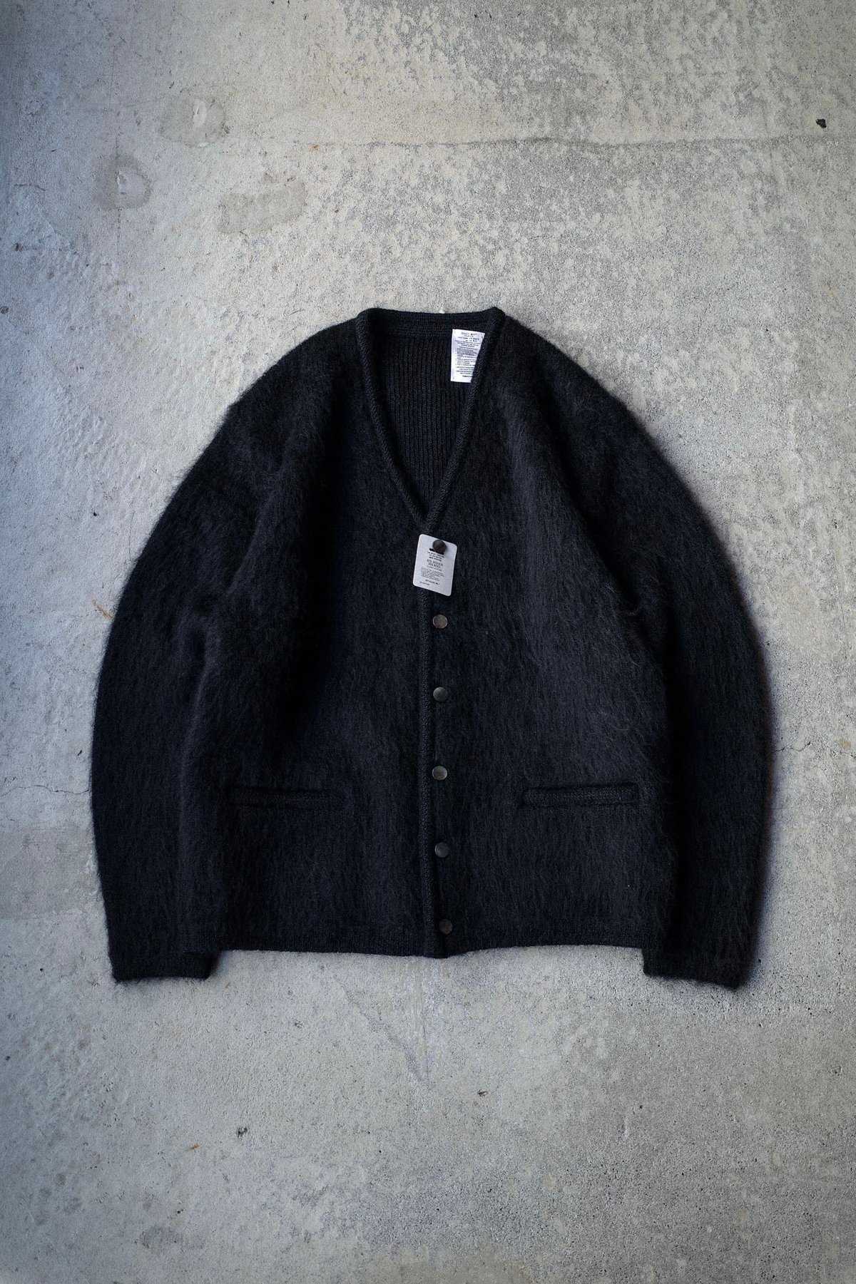 A.R.P. Shaggy Man™️ Mohair Cardigan W/Pocket Bl
