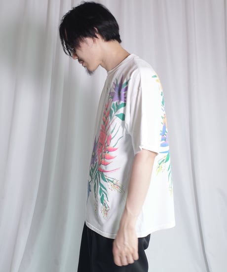 90's Flower Design T-Shirts -25 Made in USA