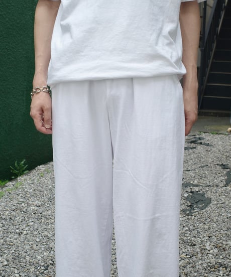 Los Angeles Apparel 8.5oz Wide Leg Jersey Pants White