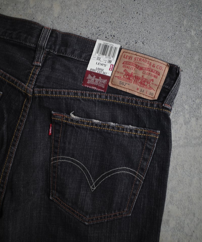 Deadstock Levi's 567 Denim Pants -Black #1274 |