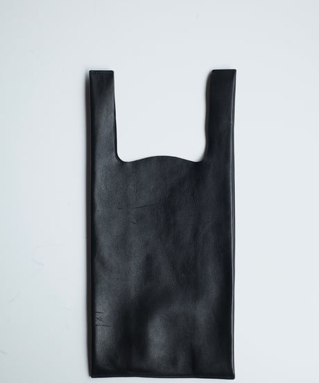 As is ”Made in ASAKUSA” LEATHER CONVENI BUKURO -BLACK-  ＃7