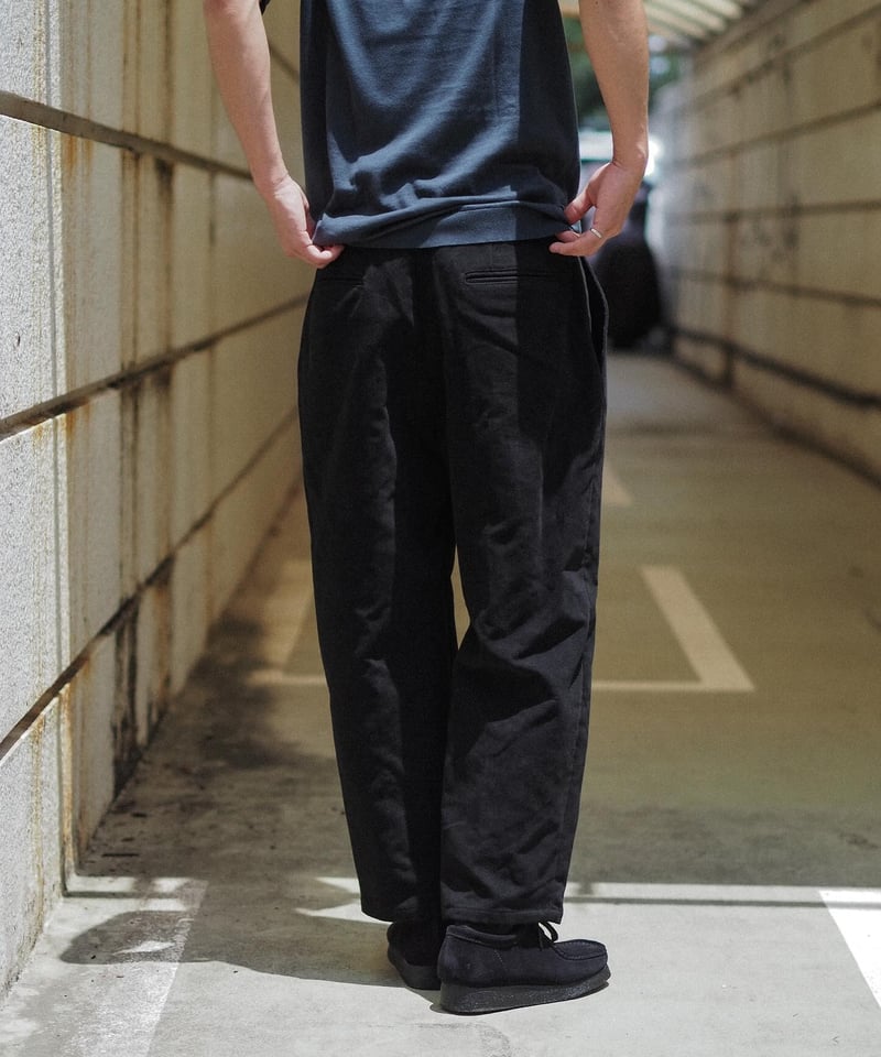 ザデイ BRITISH MOLESKIN 2 TUCK WIDE PANTS