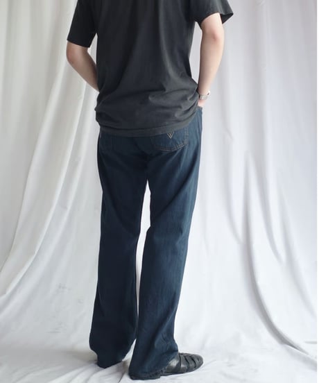 00's Levi’s 527 Denim Pants "Black Over Dye" -6  実寸W35 / L32