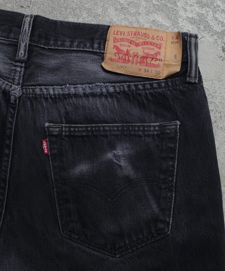 Levi's 501 Black Denim Pants #4