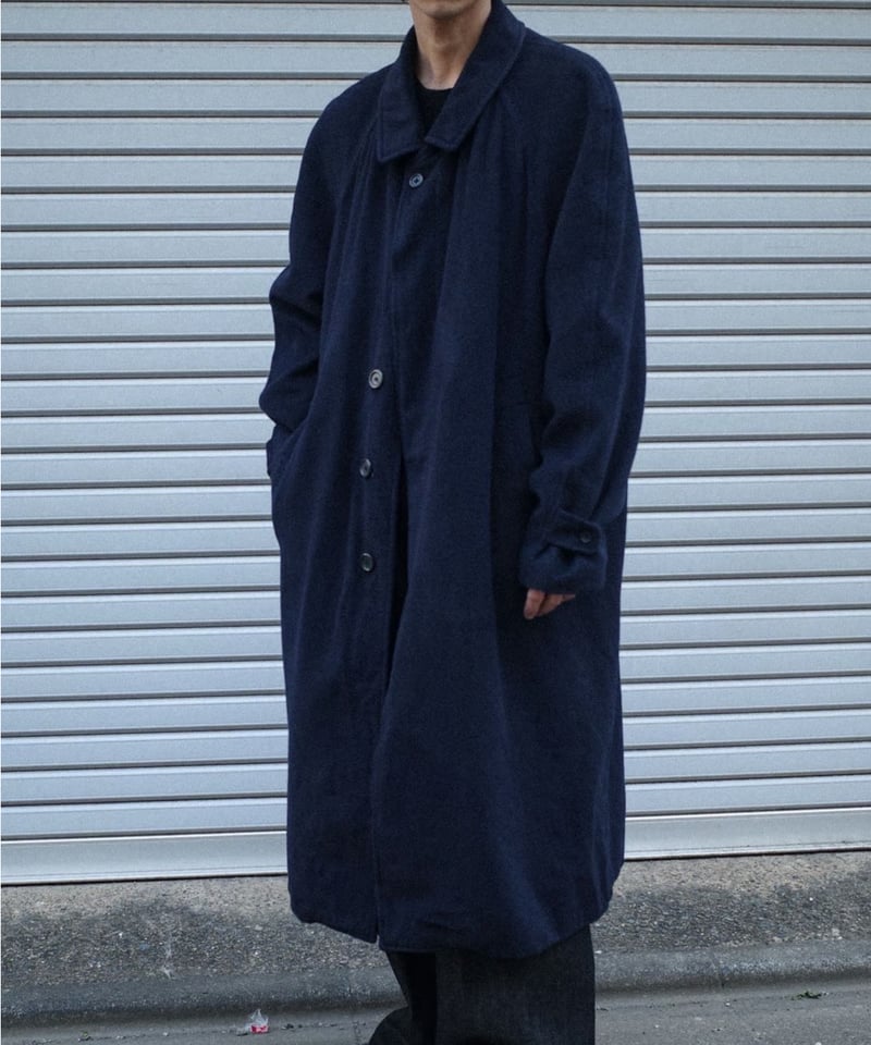 80-90s Burberrys Spain Wool Balmacaan Coat 