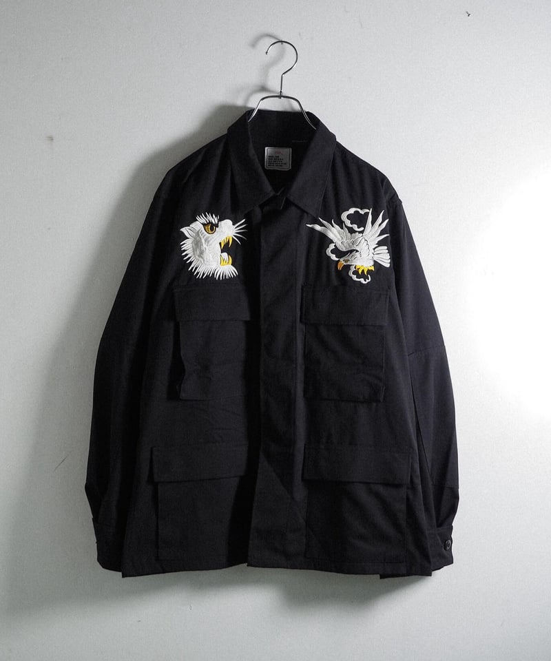 Deadstock Us Army Bdu Jacket Black357 w/Sukajan Deadstock Us Army Bdu Jacket Black357 w/Sukajan