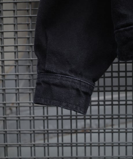 Prison Blues Denim Western Jacket -Fade Black