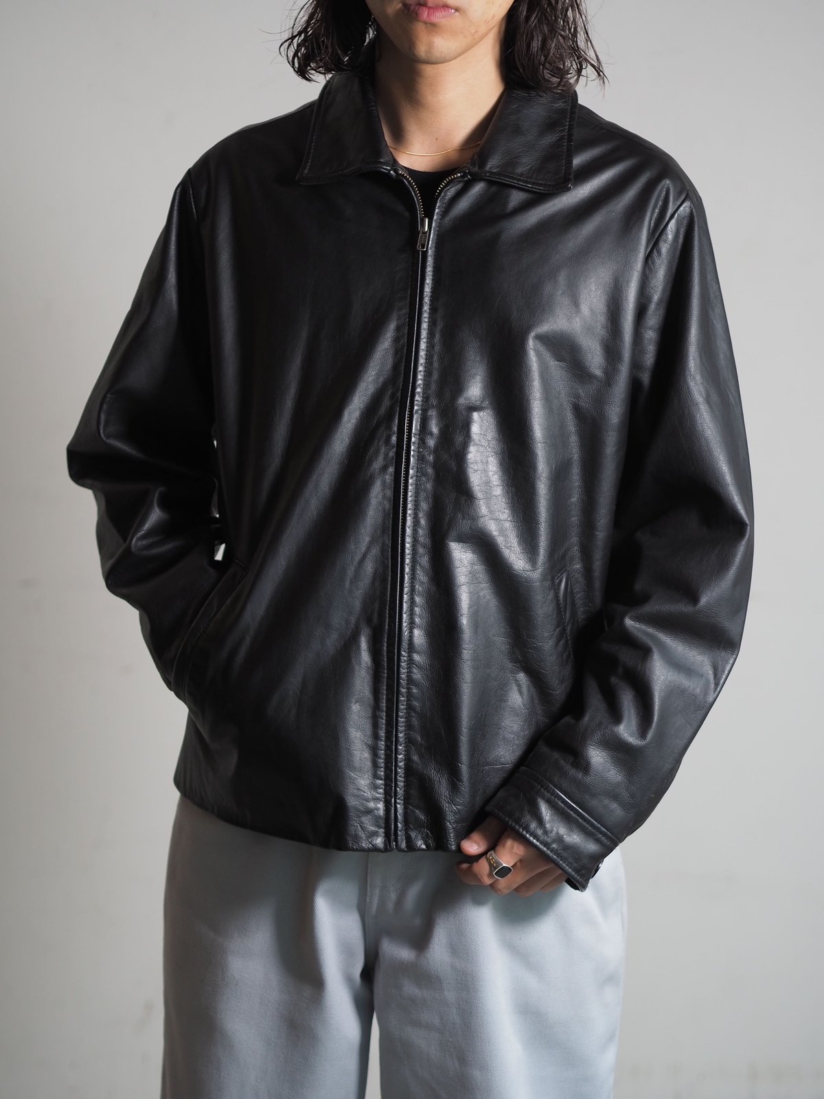 OLD GAP もぎ取り レザージャケット OLD GAP もぎ取り レザージャケット