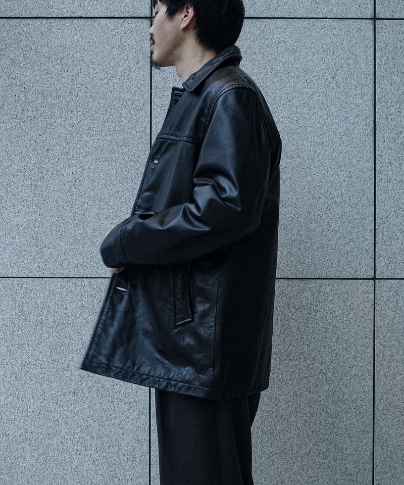 OLD GAP Leather Car Coat -5 | DAMAGEDONE 2nd