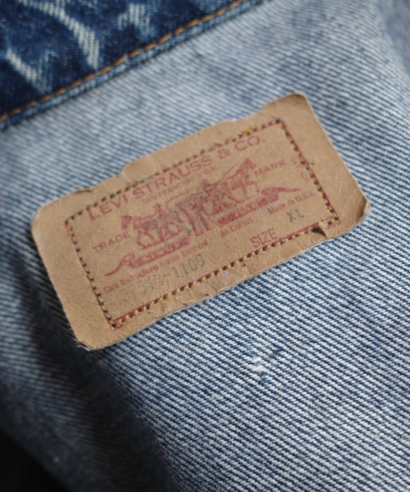 90's Levi's 57514-1109 Chemical Wash Denim Jack