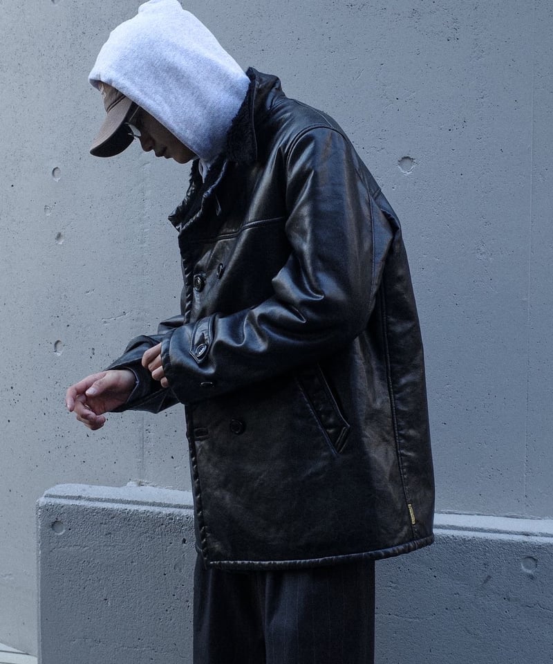 00s Armani Jeans Synthetic Leather Double-breas