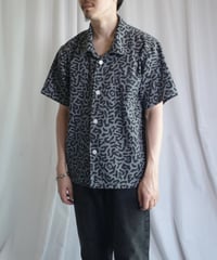 Korean Army Dalmatian Camo S/S Open Collar Shirts -5