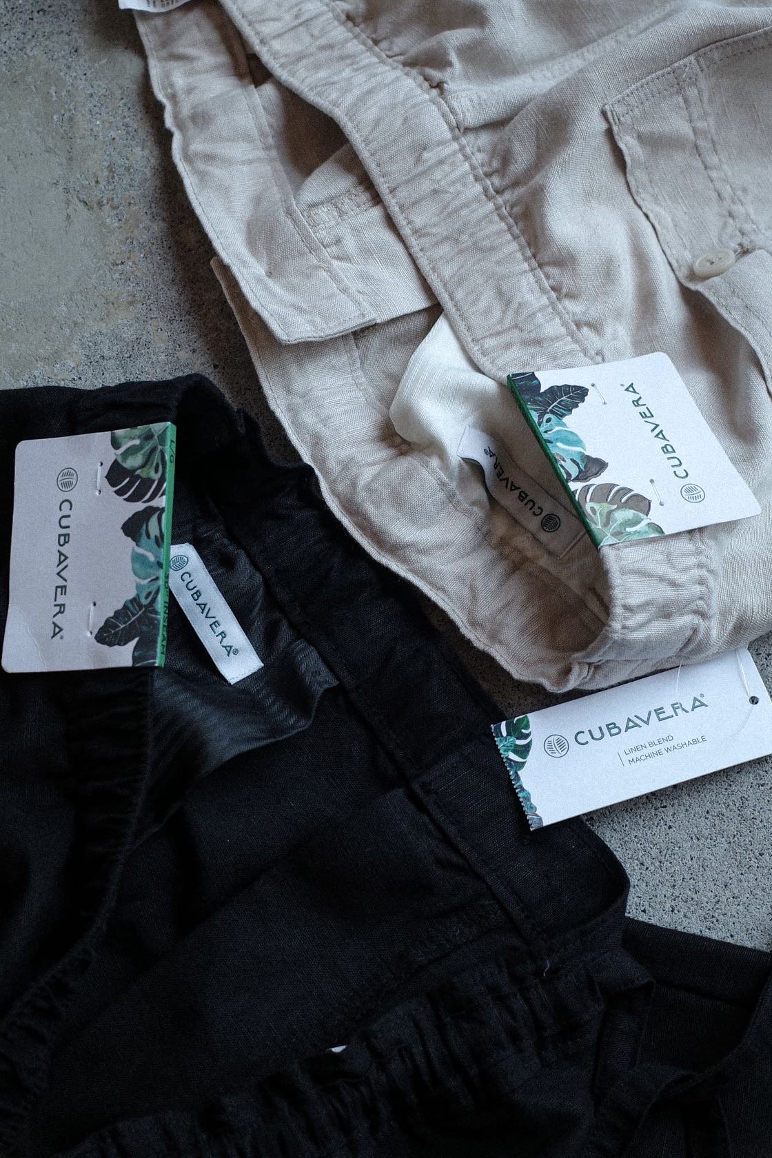 Cubavera Linen Brend Draw String Pants | DAMAGE