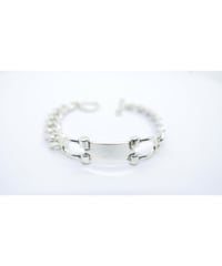meian sterling silver "mex ID" bracelet
