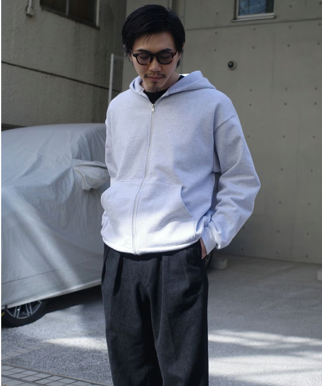 Los Angeles Apparel 14oz Heavy Fleece Zip Hoodi
