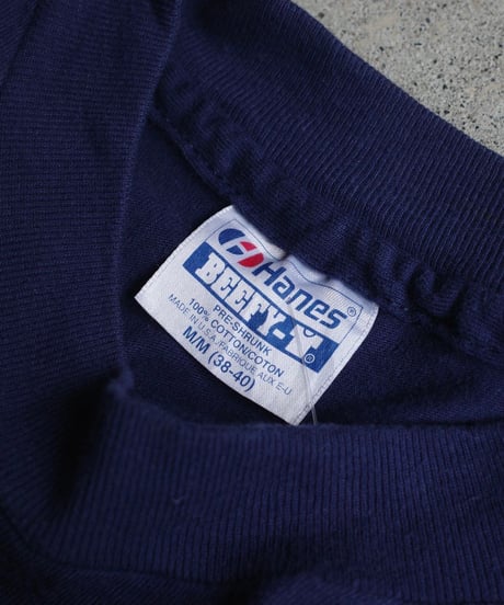 "Made in USA" Hanes Blank T-Shirts -Navy -12