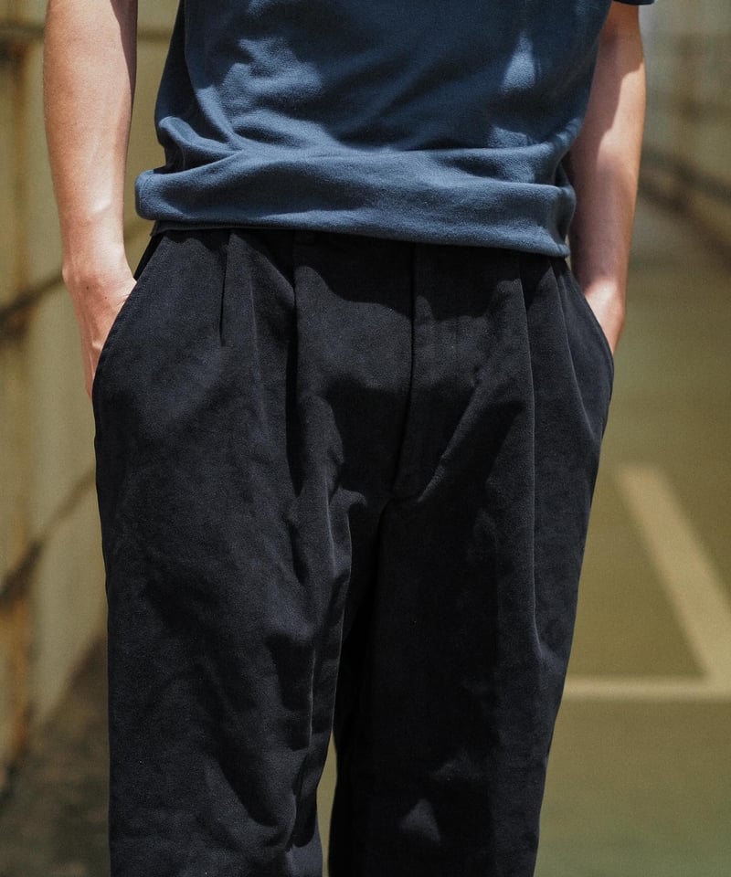 ザデイ BRITISH MOLESKIN 2 TUCK WIDE PANTS