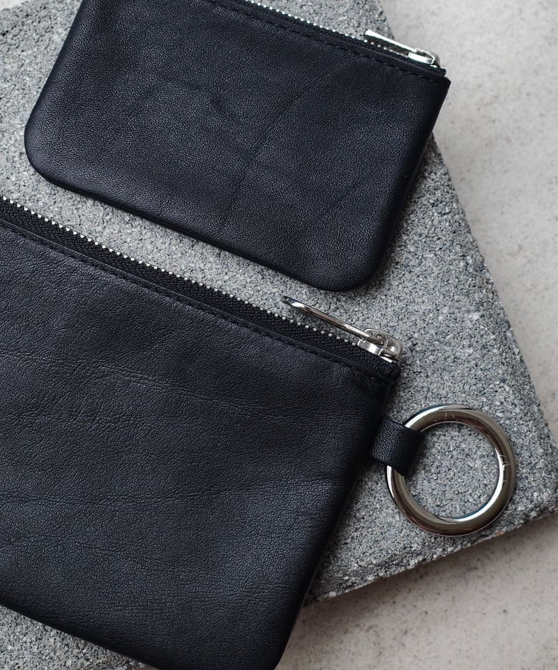 Made in ASAKUSA LEATHER レザースモールウォレット　財布 Made in ASAKUSA” LEATHER SMALL WALLET -BLACK-