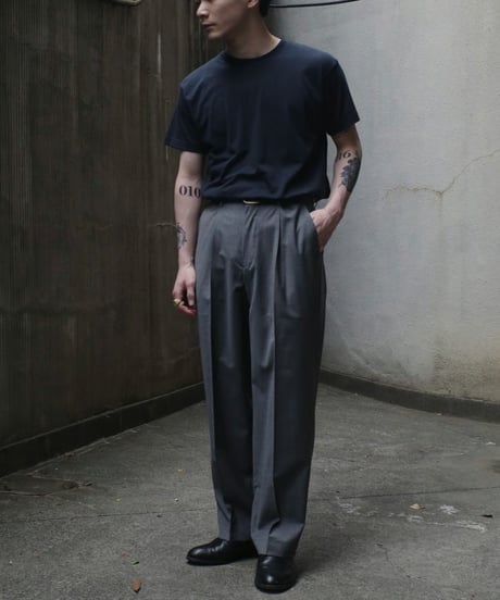 Gambert Tropical Wool Slacks -Medium Gray