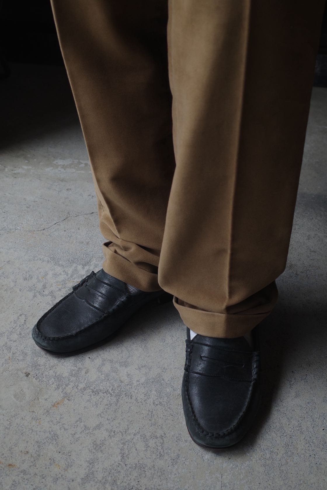 90s EMPORIO ARMANI モールスキン ギミックパンツ　アーカイブ 90-00s Emporio Armani Moleskin Trousers 