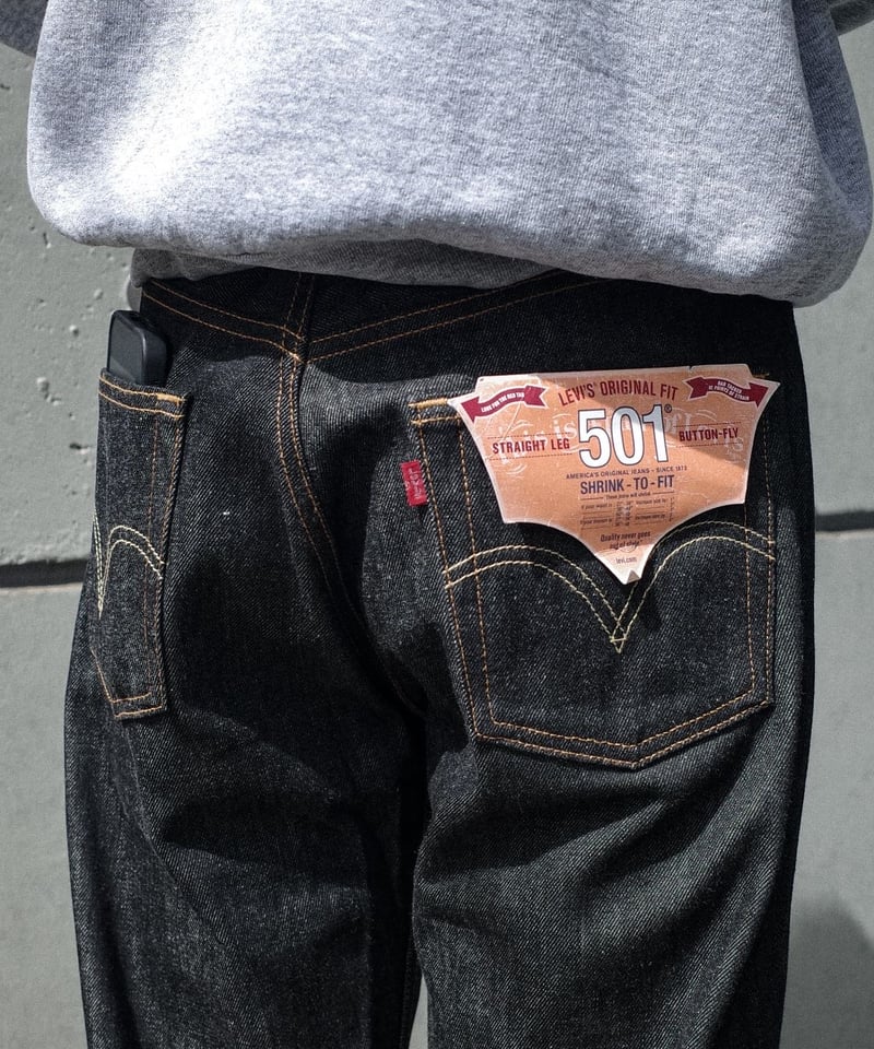 00's Deadstock Levi's 501 Denim Pants -Black Ri