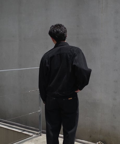 Prison Blues Denim Western Jacket -Fade Black