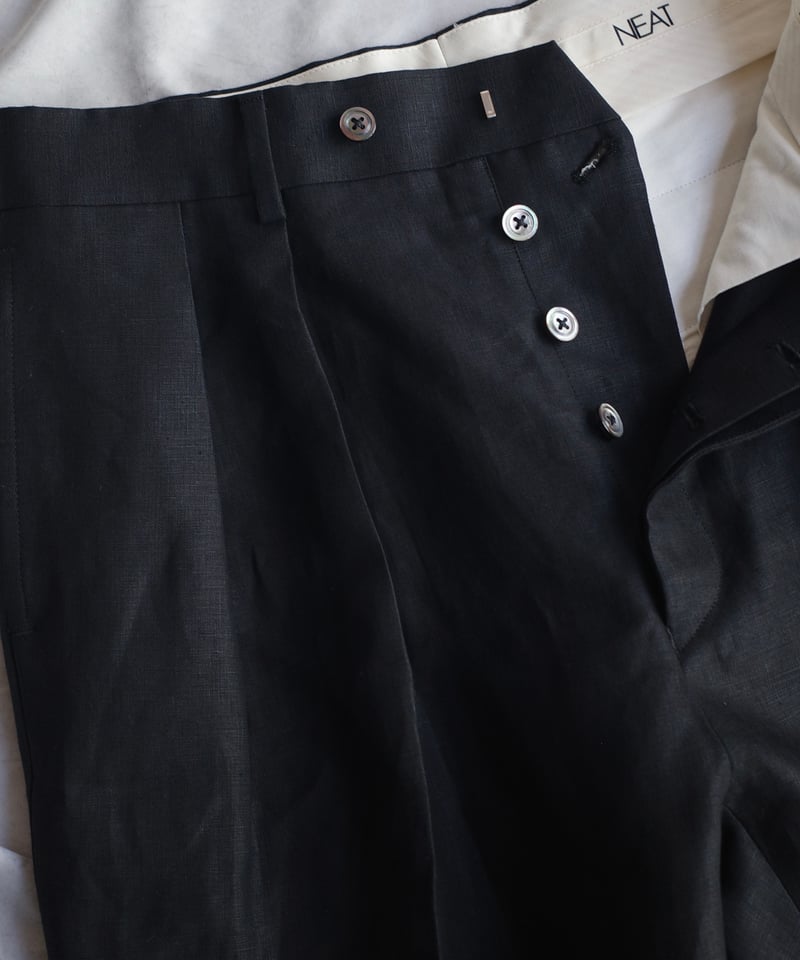 NEAT Spence Bryson Linen Wide -Black | DAMAGEDO NEAT Spence Bryson Linen Wide -Black | DAMAGEDO