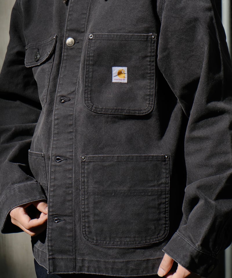 Carhartt Aged Duck Unlined Chore Coat -Black |