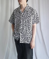 Korean Army Dalmatian Camo S/S Open Collar Shirts -2