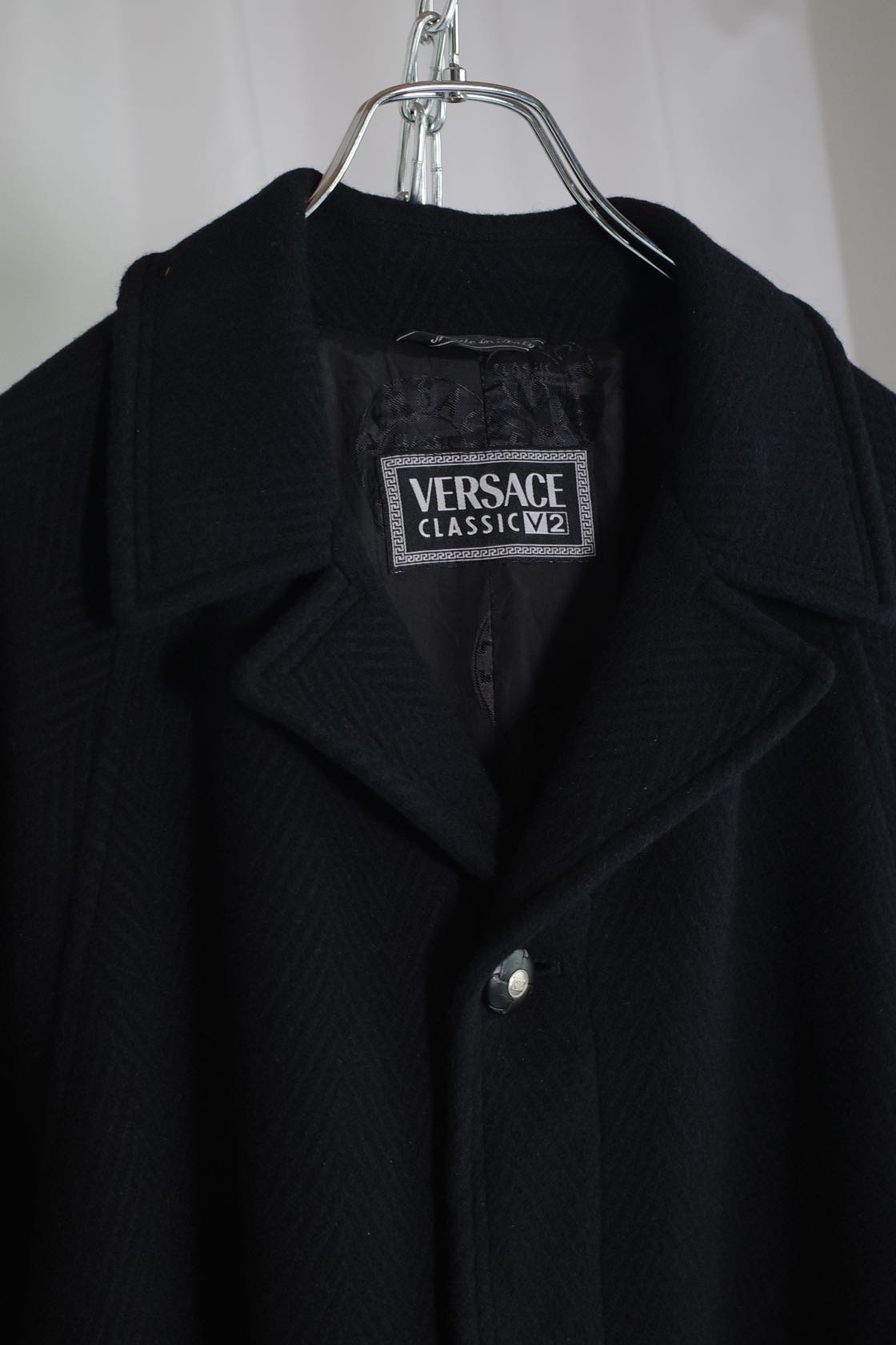 90s Versace Classic V2 Angora Swing Coat -Made