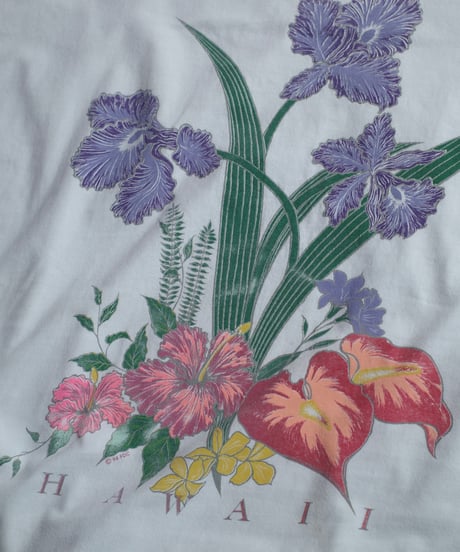 90's Flower Design T-Shirts -10 "Made in USA"