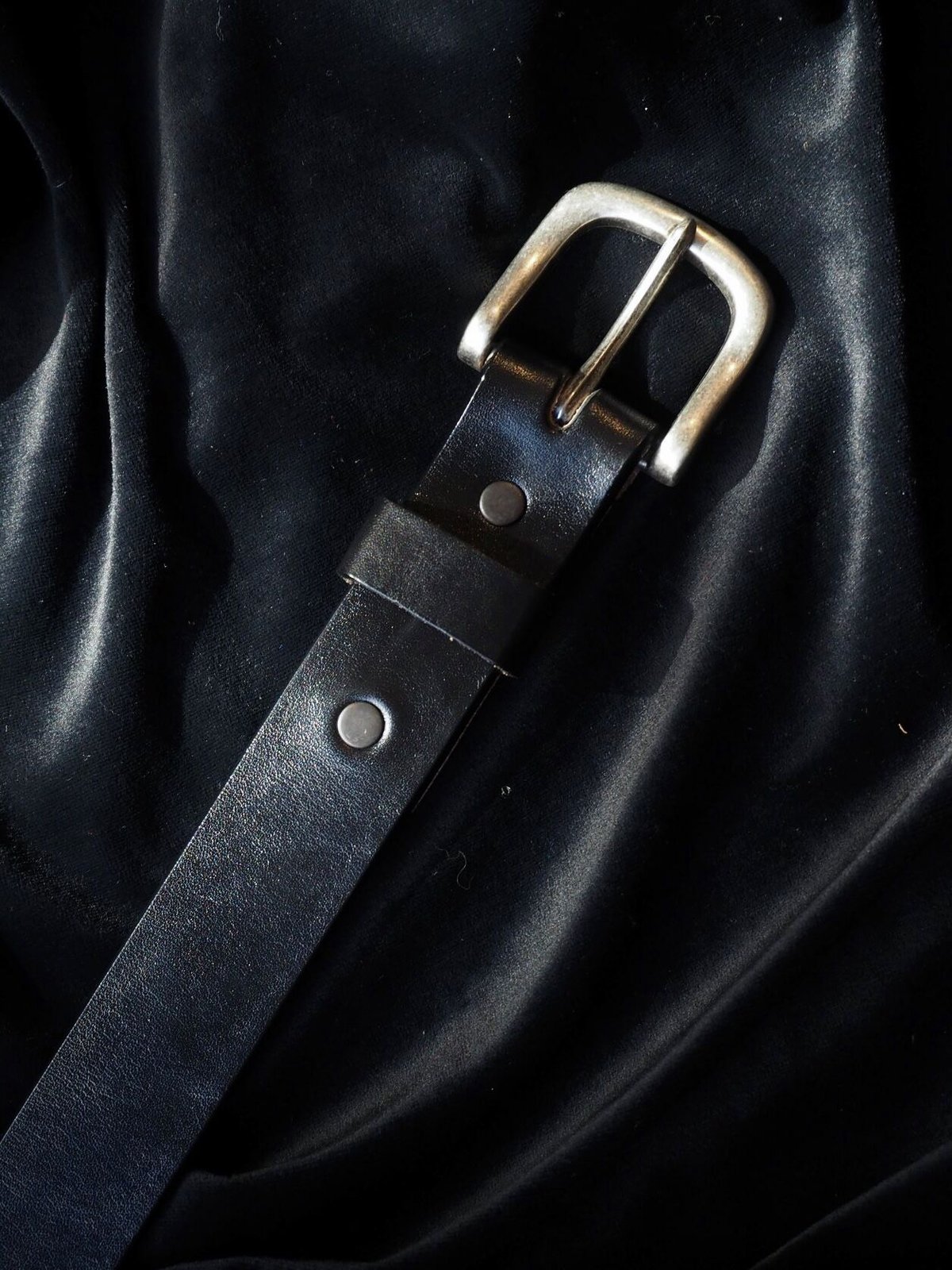 TORY LEATHER PLAIN STRAP BELT BLACK ＃2145 | DAM...