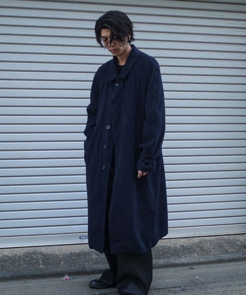 80-90s Burberrys Spain Wool Balmacaan Coat 