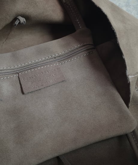 MARLON FIRENZE Calf Leather Shopper Bag - Taupe Suede