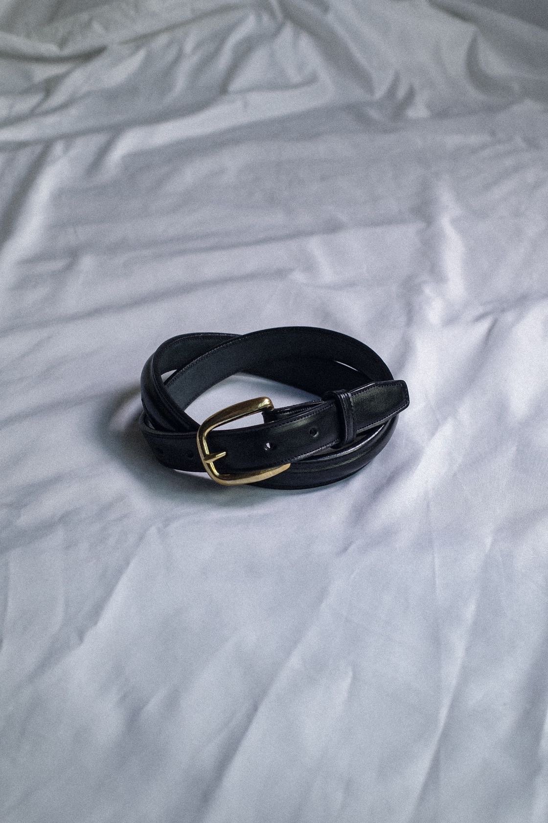 Tory Leather Round Raised Belt Black #2167 | DA