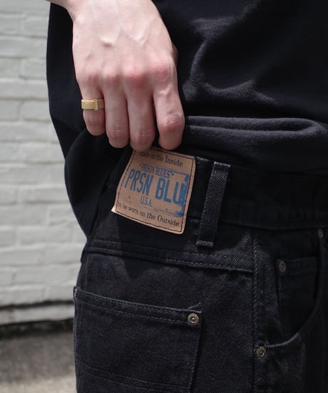 Prison Blues Double Knee Denim Work Jeans -Fade Black