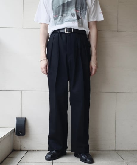 NEAT 11.5oz Natural Slub Denim Wide -Black