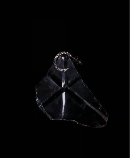 meian sterling silver "Cross Cut pierce"