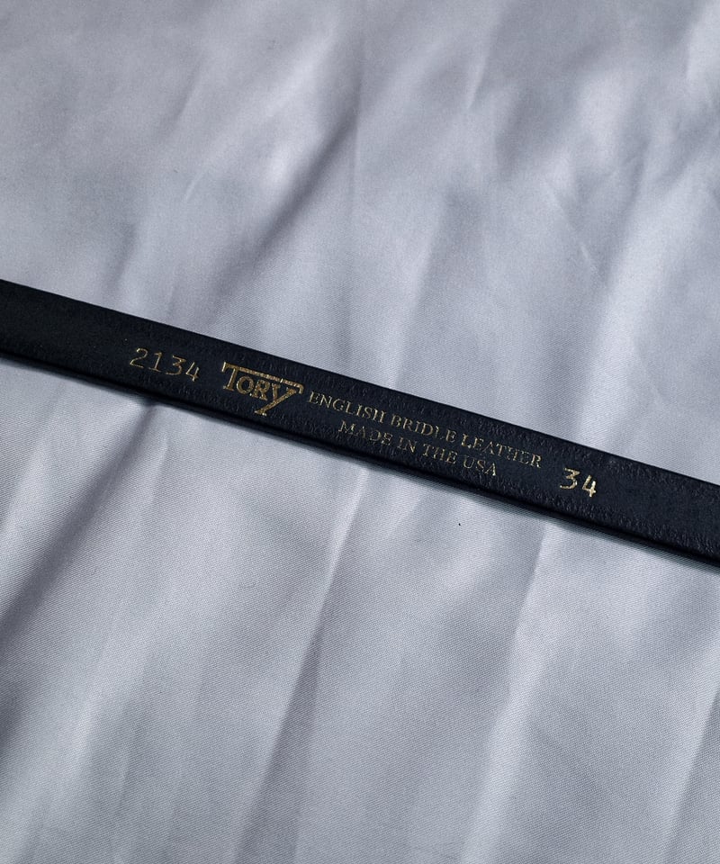 Tory Leather Plain Strap Belt Black #2134 | DAM