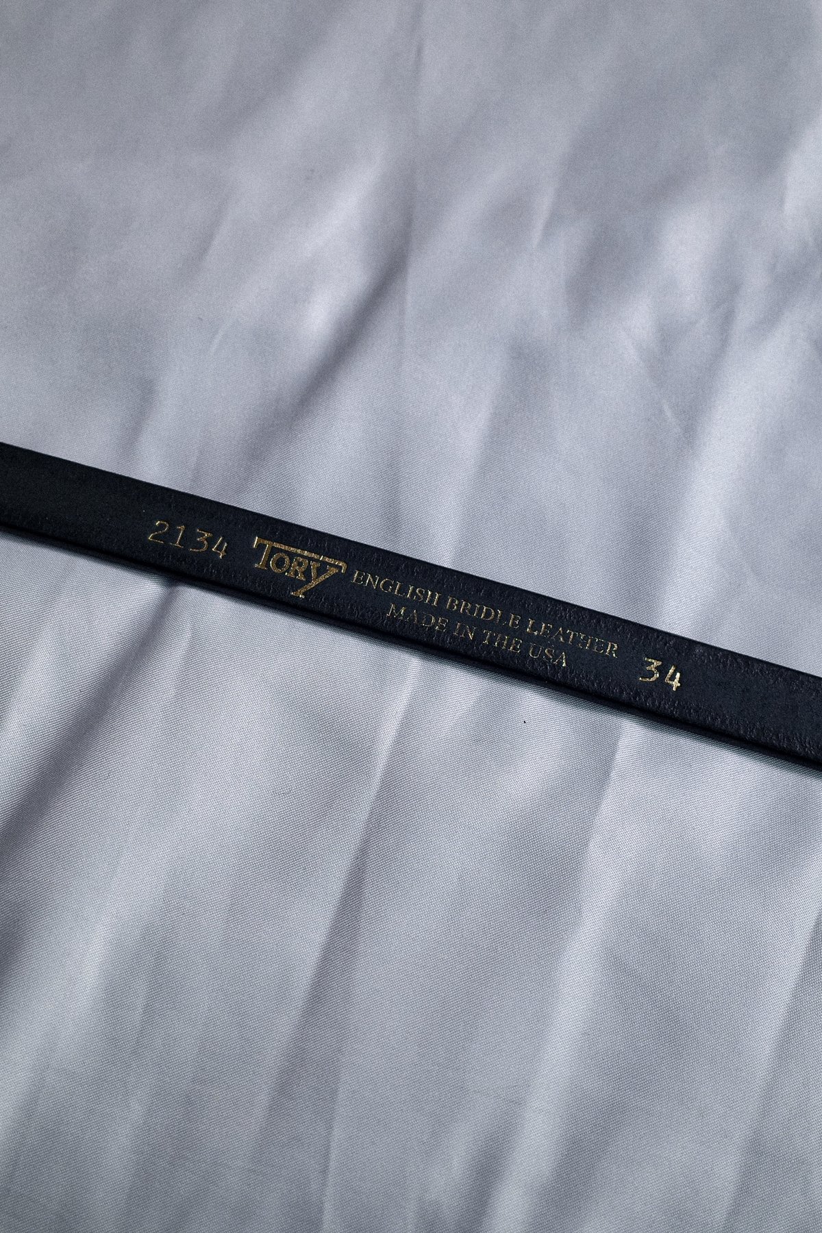Tory Leather Plain Strap Belt Black #2134 | DAM