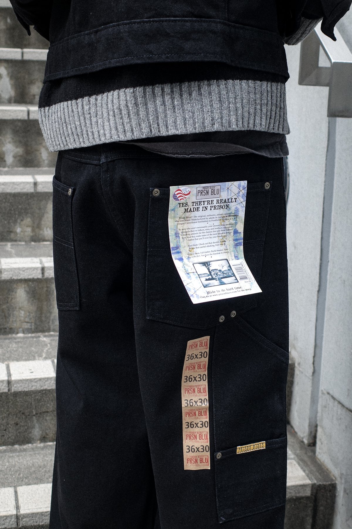 Prison Blues Double Knee Denim Work Jeans | DAM