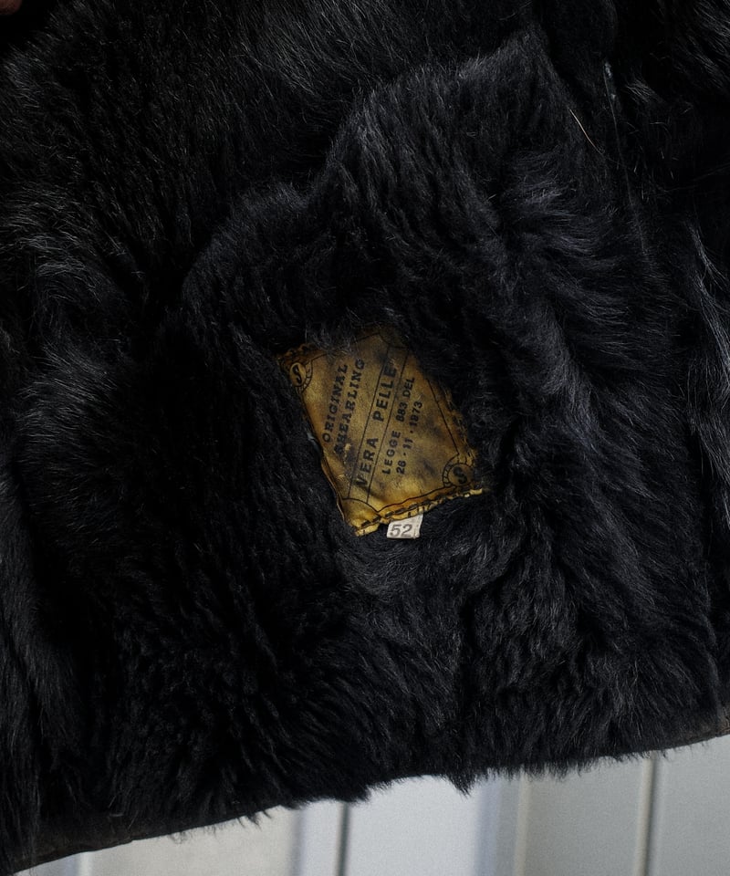 Vintage Black Mouton Jacket -11 | DAMAGEDONE 2nd