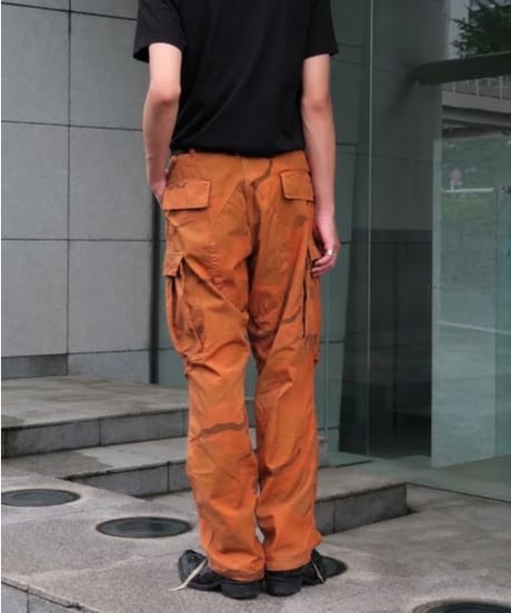 Deadstock Us Army Over Dye Combat Trouser 3C Desert Camo -Orange