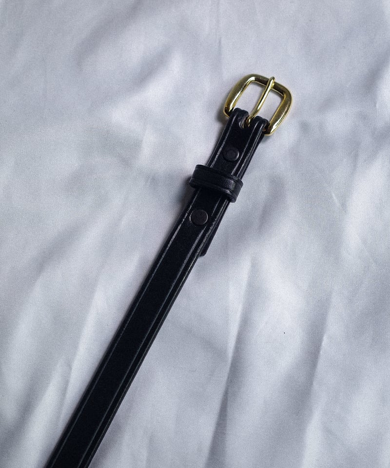 Tory Leather Plain Strap Belt Black #2134 | DAM