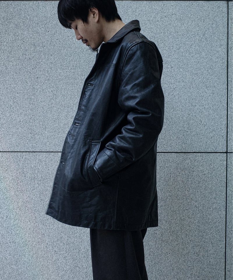 ジャケット・アウター OLD GAP Leather Car Coat Black L OLD GAP Leather Car Coat -6 | DAMAGEDONE 2nd