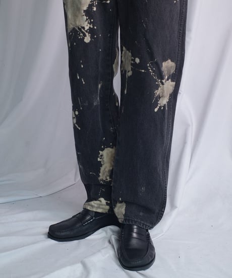 Wrangler Bleached Denim Pants -4 表記 W33 / L30 - 実寸 W31 / L29 "Made In USA"