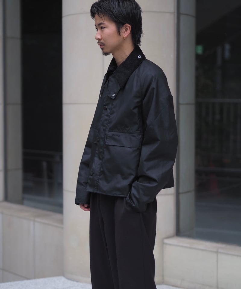 Barbour Spey Wax Jacket - Black | DAMAGEDONE 2nd