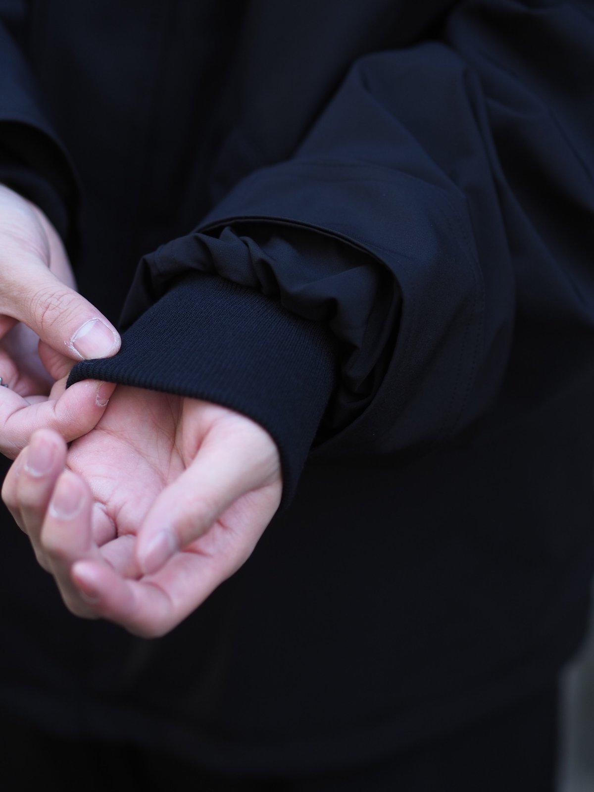 THE DAY -CLASSIC SOFT SHELL FLEECE JACKET -Blac