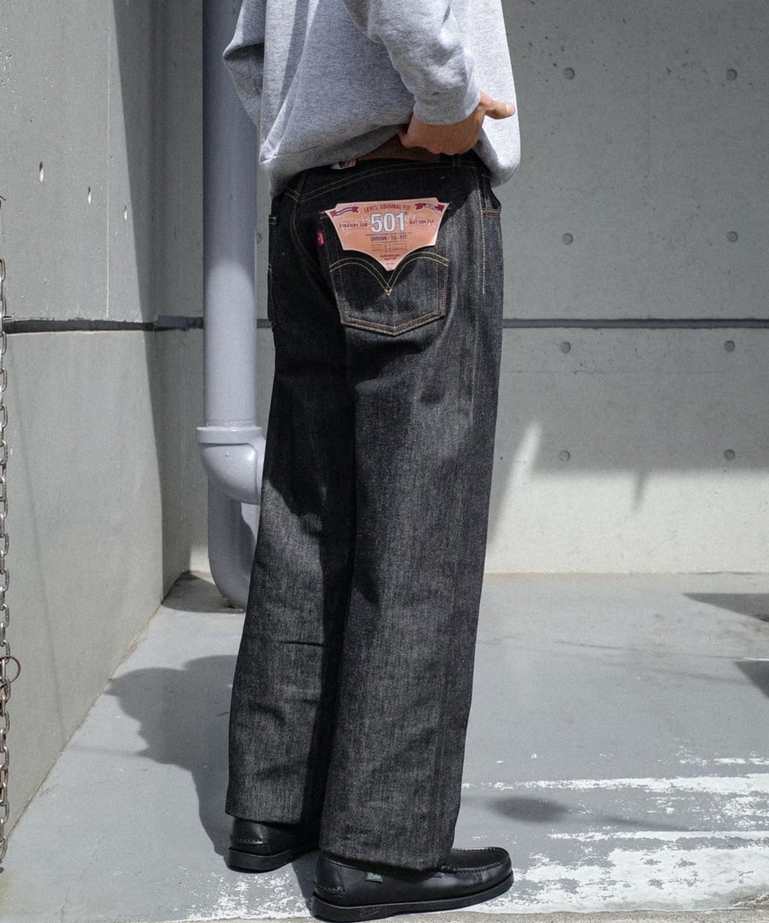 00's Deadstock Levi's 501 Denim Pants BLACK RIG