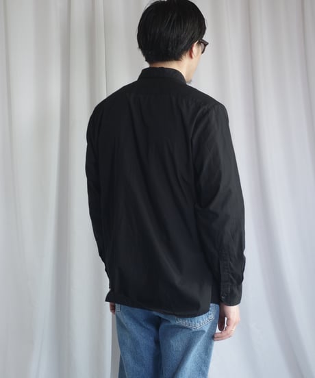 Burberrys Long Sleeve Shirts -3 Black Over Dye